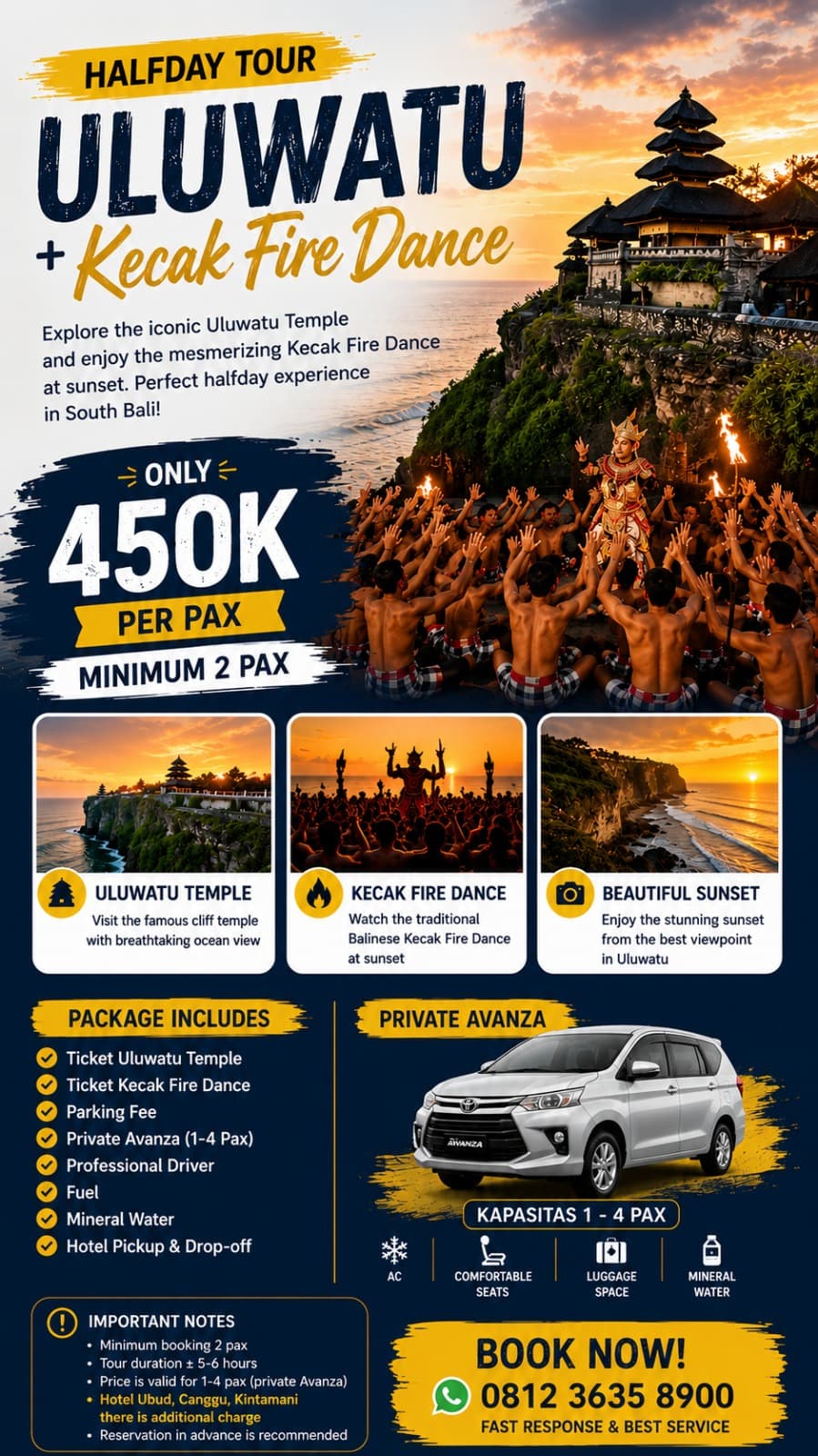 Uluwatu + Kecak Fire Dance